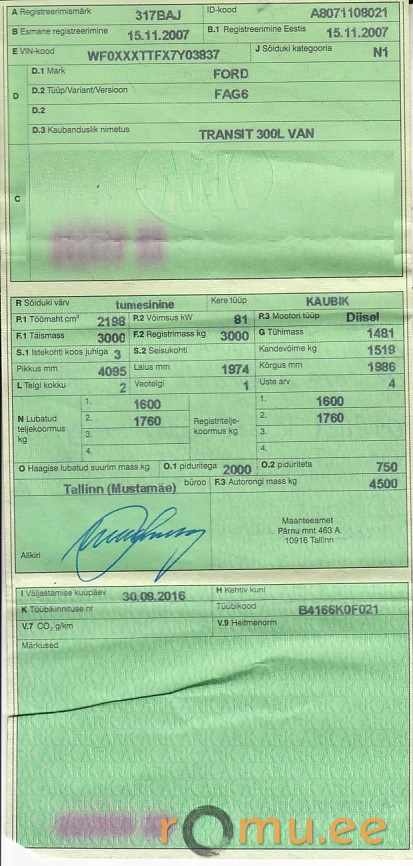 Ford Transit 300L Van (2007) — изображение 12