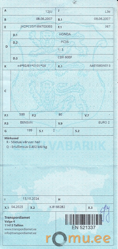 Honda CBR 600F (2007) - Image 10