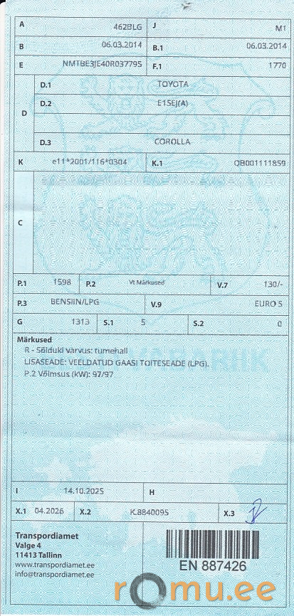 Toyota Corolla (2014) - Image 10