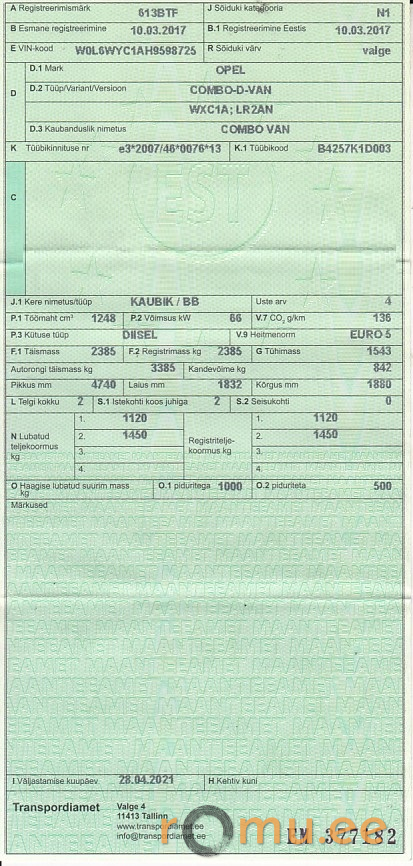 Opel Combo Van (2017) - Image 10