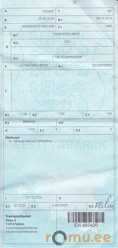 Mercedes-Benz C180 Kompressor (2006) - Image 10
