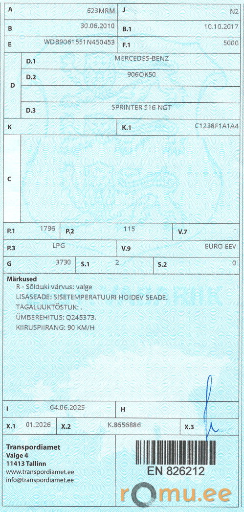 Mercedes-Benz Sprinter 516 NGT (2010) - Image 10