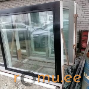 Деревянно-алюминиевая раздвижная дверь