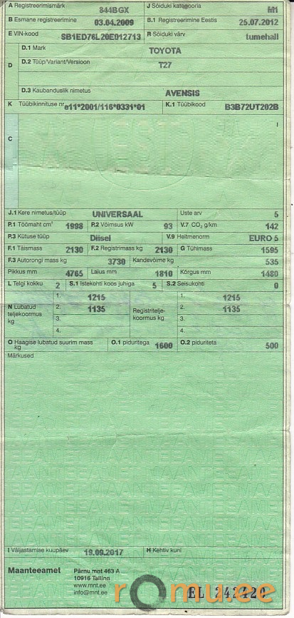 Toyota Avensis (2009) - Image 10