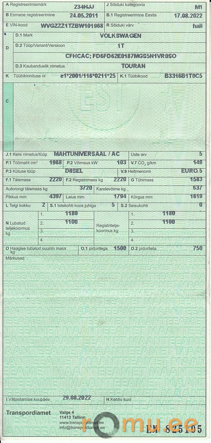 Volkswagen Touran (2011) - Image 11