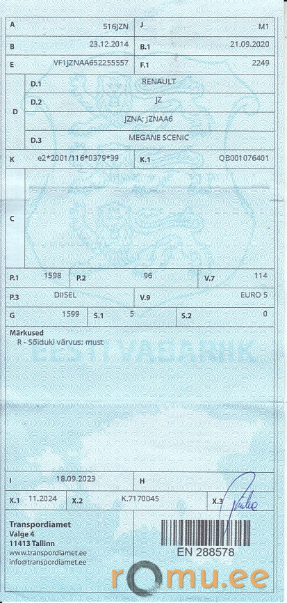 Renault Megane Scenic (2014) - Image 10