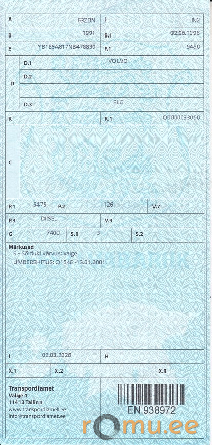 Volvo FL6 (1991) — изображение 15