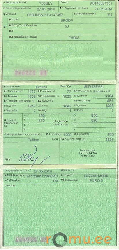 Skoda Fabia (2014) — изображение 8