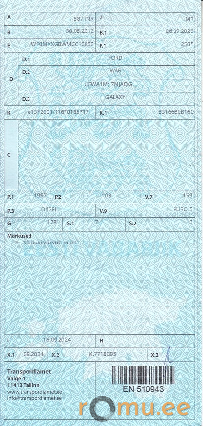 Ford Galaxy (2012) — изображение 10