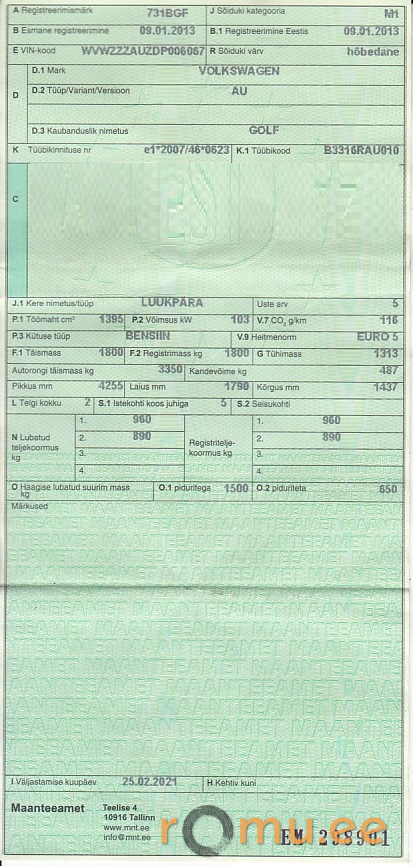 Volkswagen Golf (2013) - Image 10