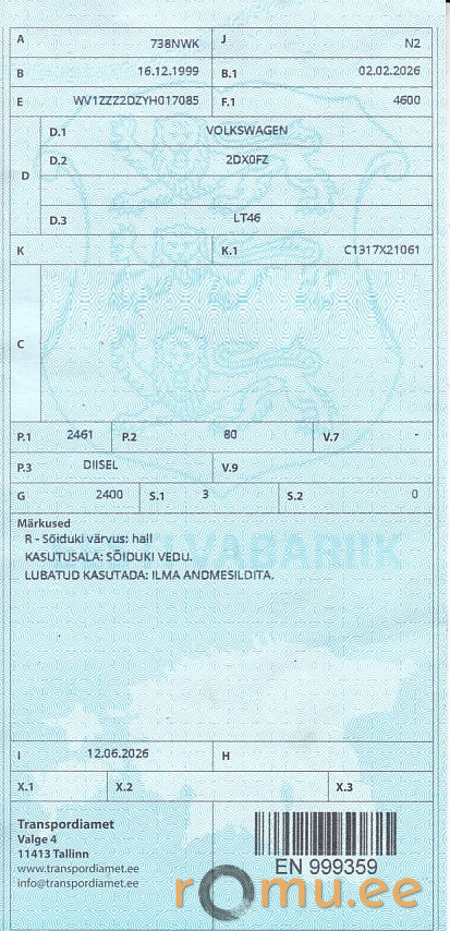 Volkswagen LT46 (1999) - Image 10
