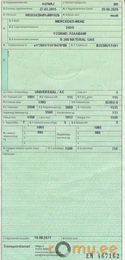 Mercede-Benz B200 Natural Gas (2025) - Image 10